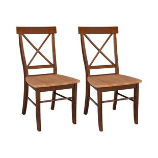 Cheryll solid wood outlet cross back side chair